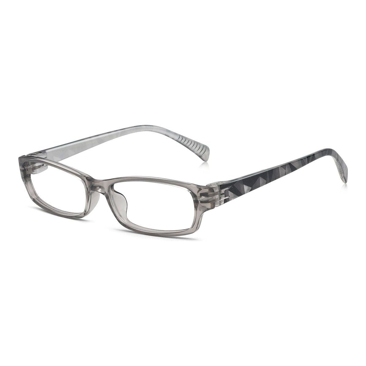 Blue frame-only eyeglasses by Pasteur Pharmacy, no prescription, showcasing sleek design and lightweight construction.