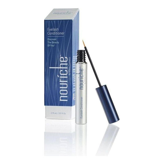 RevitaLash Nouriche eyelash conditioner in 3.75 mL bottle, natural lash care product from Pasteur Pharmacy, close-up of the applicator.