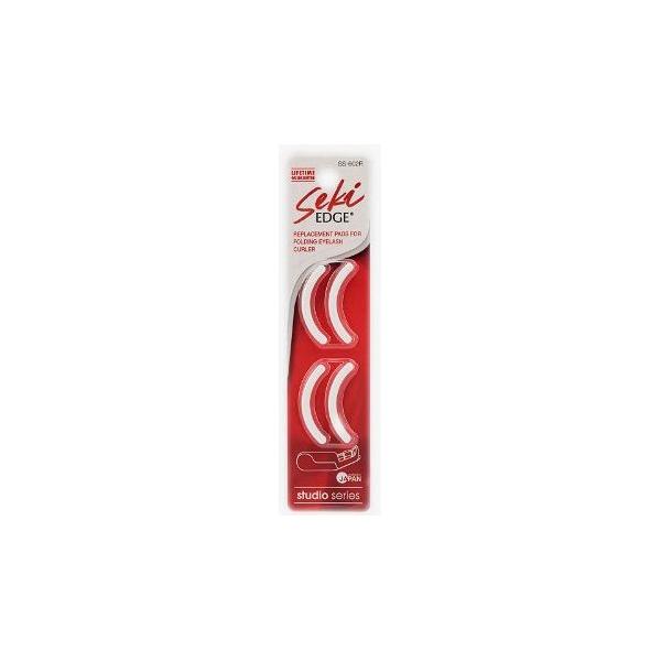 Seki Edge replacement pads for folding eyelash curler SS-602R, 0.3 oz, designed for easy eyelash curling and replacement.