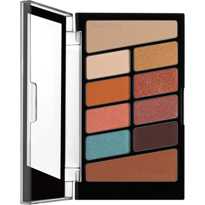 Wet n Wild Coloricon Not A Basic Peach eyeshadow palette with peach and neutral shades in a 0.3 oz compact.