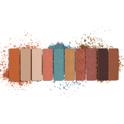Wet n Wild Coloricon Eyeshadow Palette Not A Basic Peach with peach and neutral shades, 0.3 oz, featuring multiple eyeshadow pans.