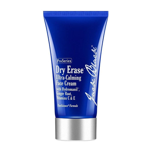 Jack Black Dry Erase Ultra-Calming Face Cream in a 2.5 oz jar, soothing and moisturizing skincare for sensitive skin.