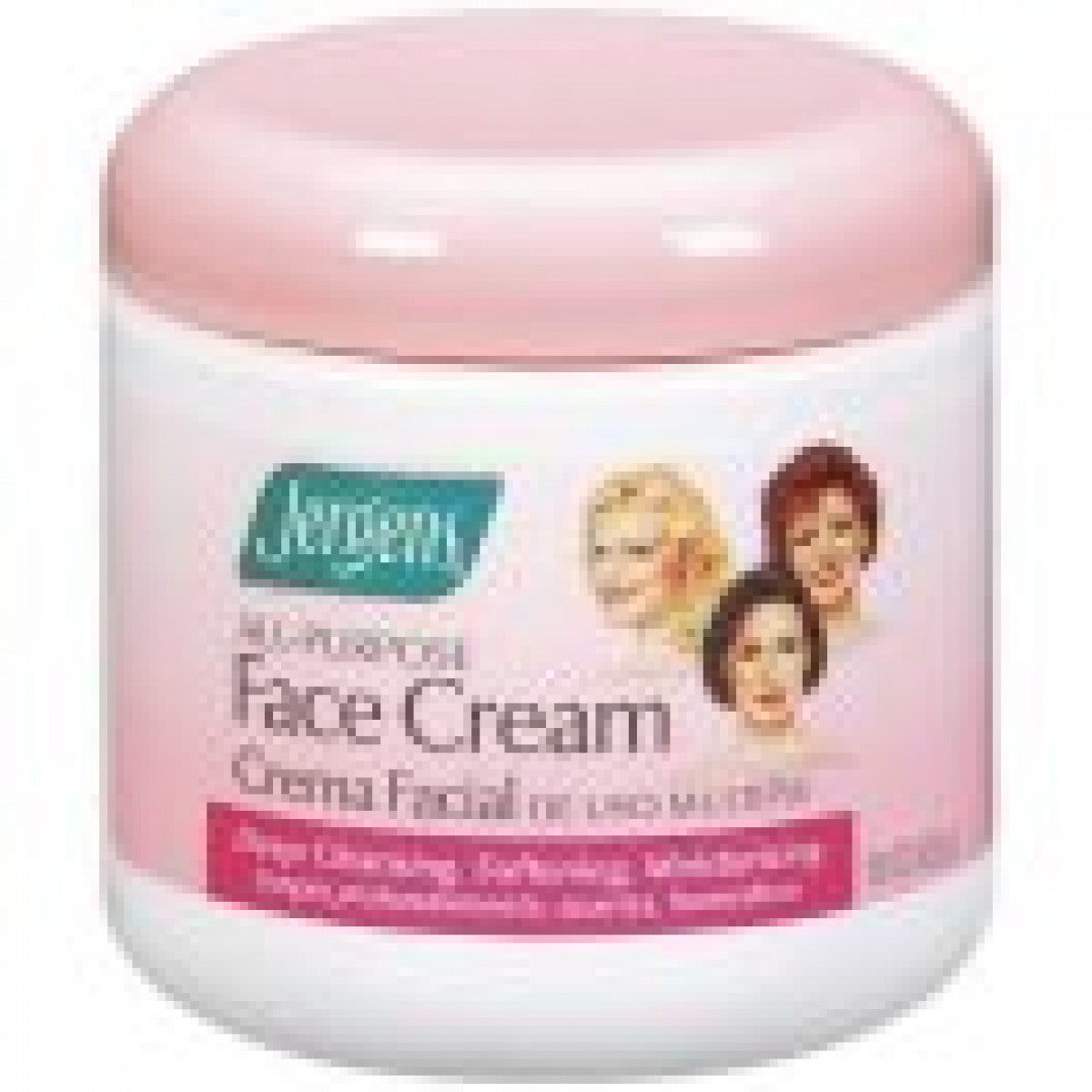 Jergens All Purpose Face Cream in a 15 oz jar, smooth and moisturizing cream for daily facial skincare.