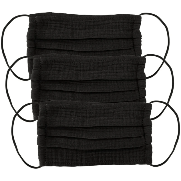 Black KitSch face masks by Pasteur Pharmacy, showing comfortable and breathable fabric masks for everyday wear.