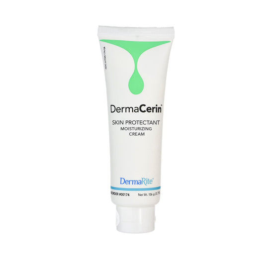 Pasteur Pharmacy Dermacerin Moisture Cream in 3.75 oz jar, a face moisturizer with a smooth, creamy texture for daily skin hydration.