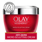 Olay Regenerist Micro-Sculpting Cream face moisturizer in 1.7 oz jar, smooth and hydrating skincare product.