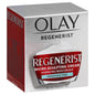 Fragrance-free Olay Regenerist Micro-Sculpting Cream face moisturizer in a jar, designed for hydrating and firming skin.