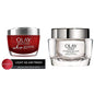Olay Regenerist Whip face moisturizer with SPF 25 in 50ml jar, providing lightweight hydration and sun protection.