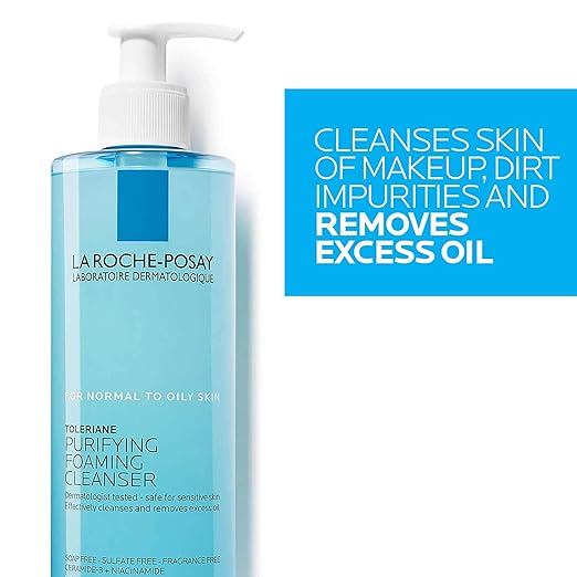 Toleriane Purifying Facial Cleanser by Pasteur Pharmacy in 13.52oz bottle, suitable for gentle skin cleansing and purification.