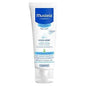 Mustela Hydra Bebe Facial Cream in 1.35 oz jar, gentle moisturizer for babies' skin, displayed in a natural setting