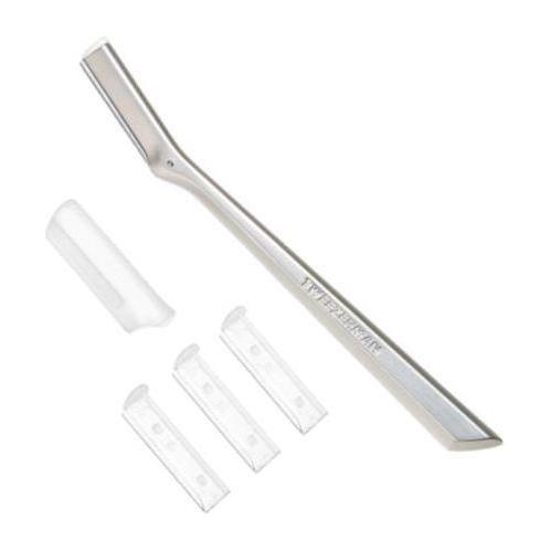 Tweezerman Facial Razor 1023-R for gentle facial hair removal, with a sleek design and precision blades for smooth skin.
