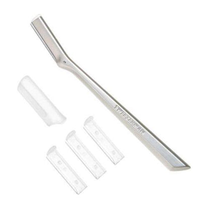 Tweezerman Facial Razor 1023-R for gentle facial hair removal, with a sleek design and precision blades for smooth skin.
