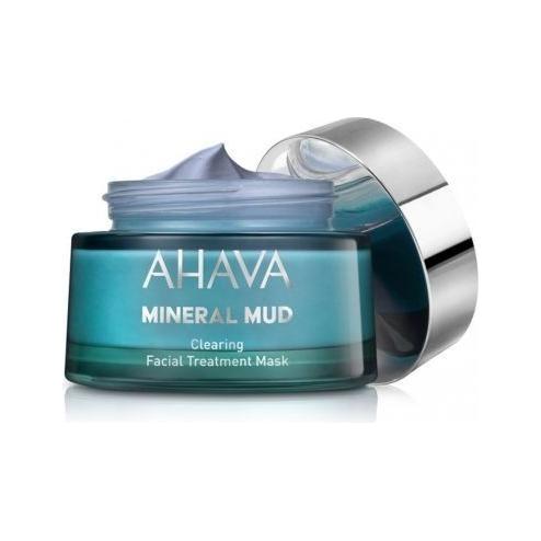 Ahava Dead Sea Mud Mineral Facial Treatment Mask in 1.7 oz jar showing the creamy mud mask for deep cleansing and skin detox.