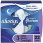 Always Infinity Size 5 extra heavy overnight feminine pads by Pasteur Pharmacy, showing the absorbent pad with packaging.