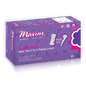 Maxim Organic Cotton Feminine Liners Ultra Thin Light, 12 packs of 35, gentle and breathable pads for everyday protection.