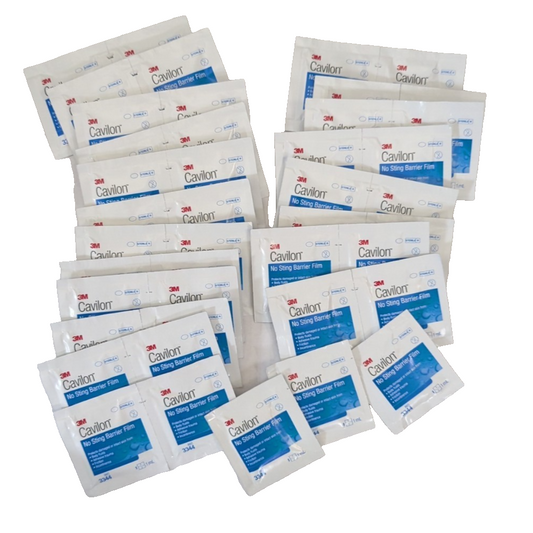3M Cavilon No Sting Skin Barrier Wipe in sterile 1mL packaging, designed for fencing and skin protection, by Pasteur Pharmacy.