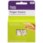 Close-up of Flents First Aid Finger Cots by Pasteur Pharmacy, showing clear protective finger covers for first aid use.