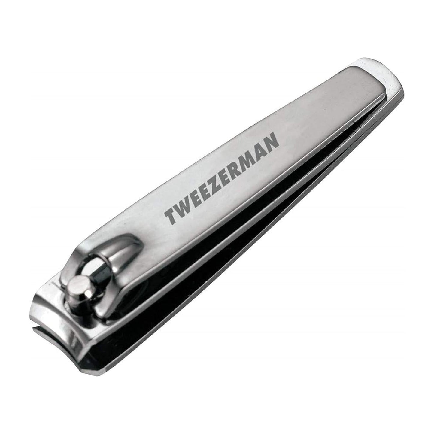 Tweezerman Deluxe Fingernail Clipper from Pasteur Pharmacy, stainless steel nail clipper with ergonomic design for precise trimming.