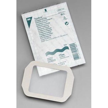 3M Tegaderm transparent film dressings in frame style, 2-3/8" x 2-3/4", for wound protection, 50 pack by Pasteur Pharmacy.