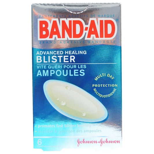 Band-Aid Brand blister protection adhesive bandages from Pasteur Pharmacy for first aid and wound care.