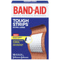 Pasteur Pharmacy Band-Aid Brand Extra Large Tough Strips adhesive bandages in a 10-count box, suitable for large wounds.