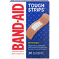 Pasteur Pharmacy Band-Aid Tough Strips adhesive bandages, 20 count, first aid supplies for wound protection and healing.