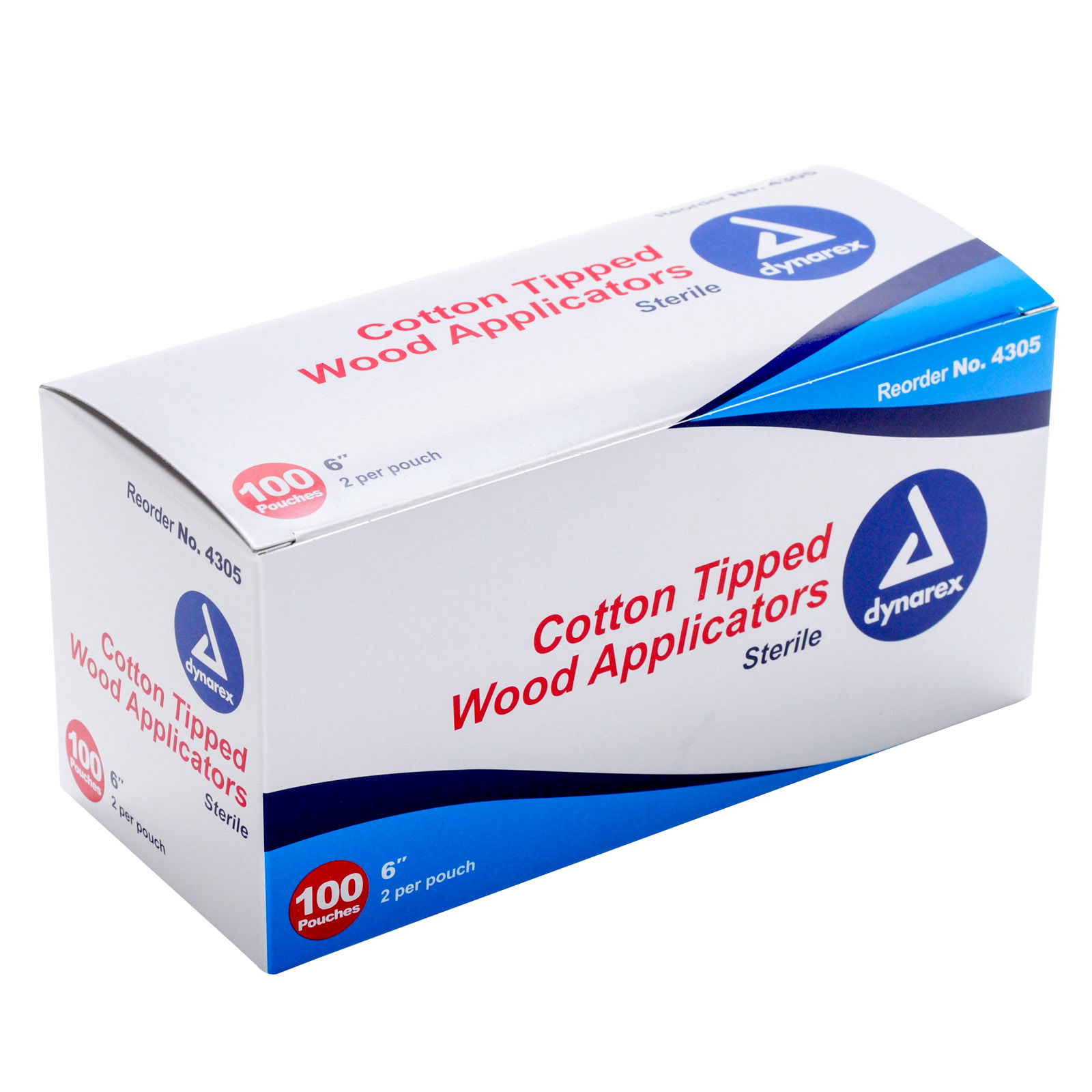 Sterile cotton tipped applicators from Pasteur Pharmacy, first aid swabs in a 200-pack for wound cleaning and medical use.
