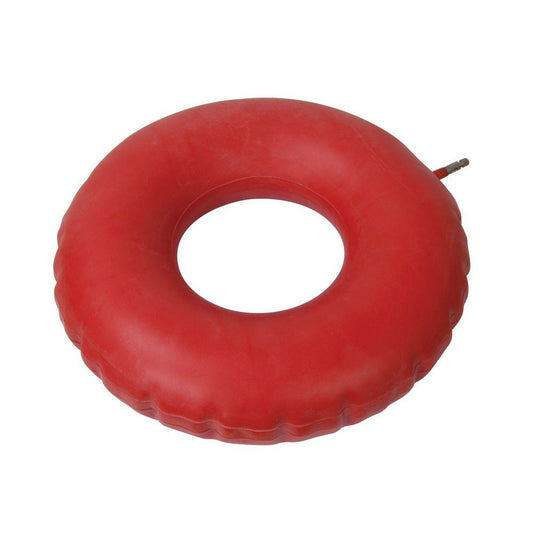 Red Drive Medical inflatable rubber cushion for first aid, designed for comfort and support in medical or emergency situations.