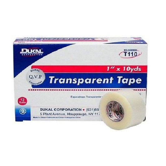 Dukar transparent first aid tape from Pasteur Pharmacy, clear medical adhesive tape for wound dressing and protection.