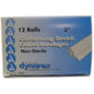 Dynarex non-sterile conforming stretch gauze bandages for wound care, shown in a first aid kit for reliable wound management.