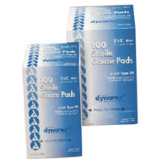 Sterile Dynarex surgical gauze sponge, 3x3 inches, 12-ply, used for first aid wound dressing, by Pasteur Pharmacy.