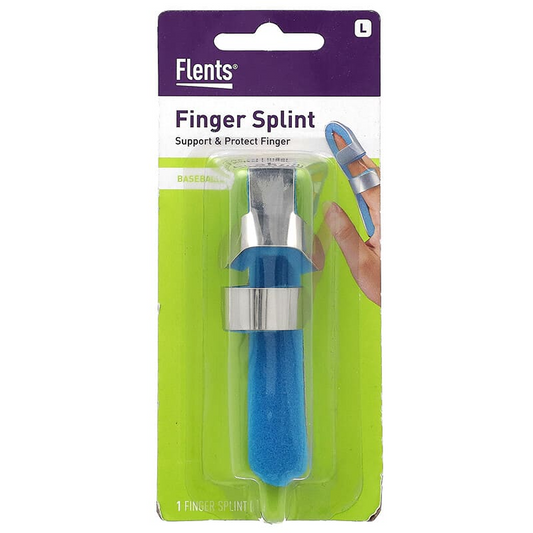 Large Flents Baseball Finger Splint by Pasteur Pharmacy, a first aid device used to immobilize and support injured fingers.