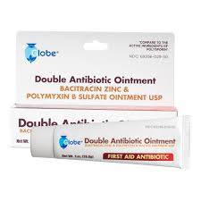 Leader™ Double Antibiotic Ointment in 1 oz tube, first aid ointment for minor cuts and infections, by Pasteur Pharmacy