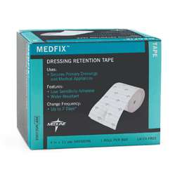 Medline MedFix Retention Tape 2-inch by 11-yard, medical first aid adhesive tape on a white background