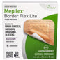 Mepilex Border Flex Lite all-in-one silicone foam adhesive dressing, 4-inch flexible first aid dressing with soft border and adhesive.