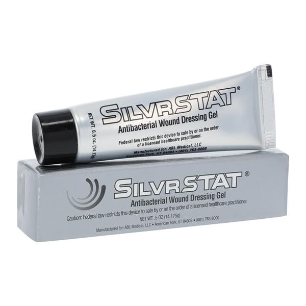 SilvrSTAT antibacterial wound dressing gel in a 3 oz tube, first aid product for wound care by Pasteur Pharmacy