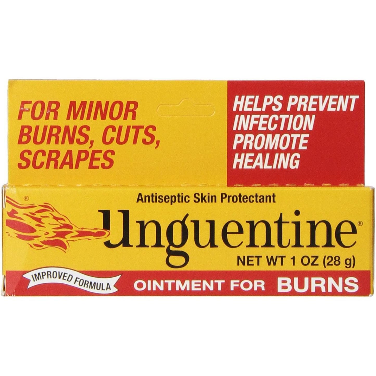 Pasteur Pharmacy Unguentine antiseptic ointment for burns, cuts, and scrapes in a 1-ounce tube, used for first aid.
