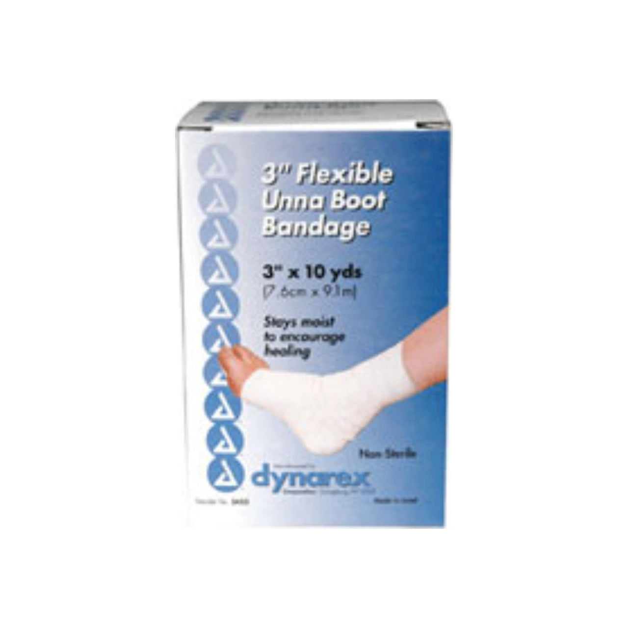 Unna Boot bandage with zinc, 3-inch by 10-yard, used for first aid wound support and compression therapy.
