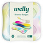 Assorted colorwash Flex fabric bandages with bravery badge designs, first aid supplies by Pasteur Pharmacy
