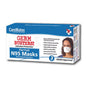 CareMates N-95 NIOSH masks in flat fold design, case of 25, suitable for health and safety protection by Pasteur Pharmacy