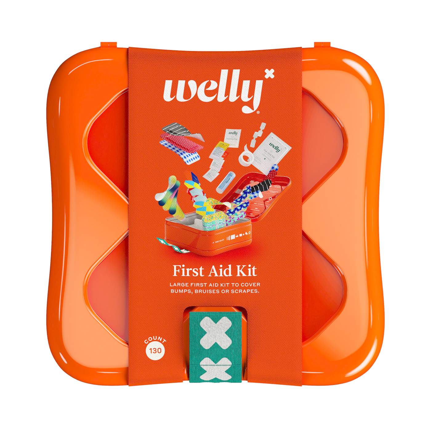 Large Welly First Aid Kit by Pasteur Pharmacy with assorted bandages, ointments, and medical supplies for emergency use.