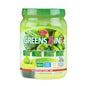 Olympian Labs Greens Protein Powder 8-in-1 Blueberry flavor in 14.2 oz container, fitness and nutrition supplement, front view