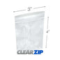 Clear Zip-Lock Bags by Pasteur Pharmacy, 2 Mil, 3"x4" food storage bags, 100 count, sealed plastic storage containers