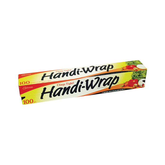 Ziploc Saran Premium Wrap food wrap by Pasteur Pharmacy, clear plastic wrap for food storage and freshness.
