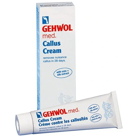 Gehwol Med Callus Cream by Pasteur Pharmacy in 2.6 oz tube, nourishing foot care cream for callus treatment and smoother skin