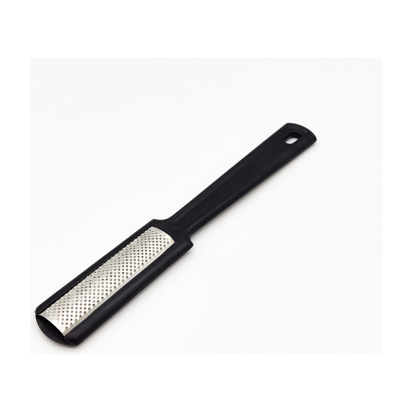 Black Dural Foot Rasp from Pasteur Pharmacy for foot care, featuring a textured abrasive surface for smoothing rough skin.
