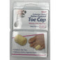Small PediFix toe cap with nylon cover, designed for foot care and toe protection, shown on a clean foot.