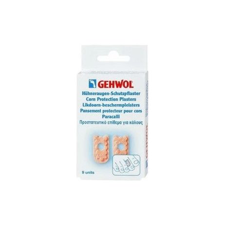 Gehwol Corn Protection Plasters by Pasteur Pharmacy, 9-pack, foot care product for relieving corn discomfort and protecting affected skin.