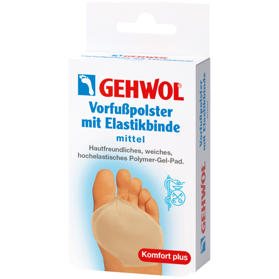 Gehwol Vorfupolster with elastic band, large size, foot care product from Pasteur Pharmacy, shown with elastic band for foot comfort