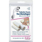 Small PediFix tubular foam toe bandages for foot care, shown in a pack of three by Pasteur Pharmacy.